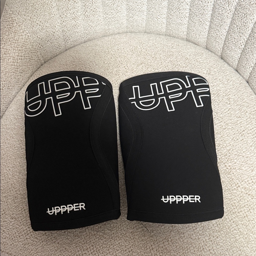UPPPER Black Neoprene Knee Sleeves - Pair